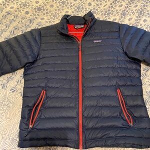 Patagonia down sweater full zip puff jacket Size Large